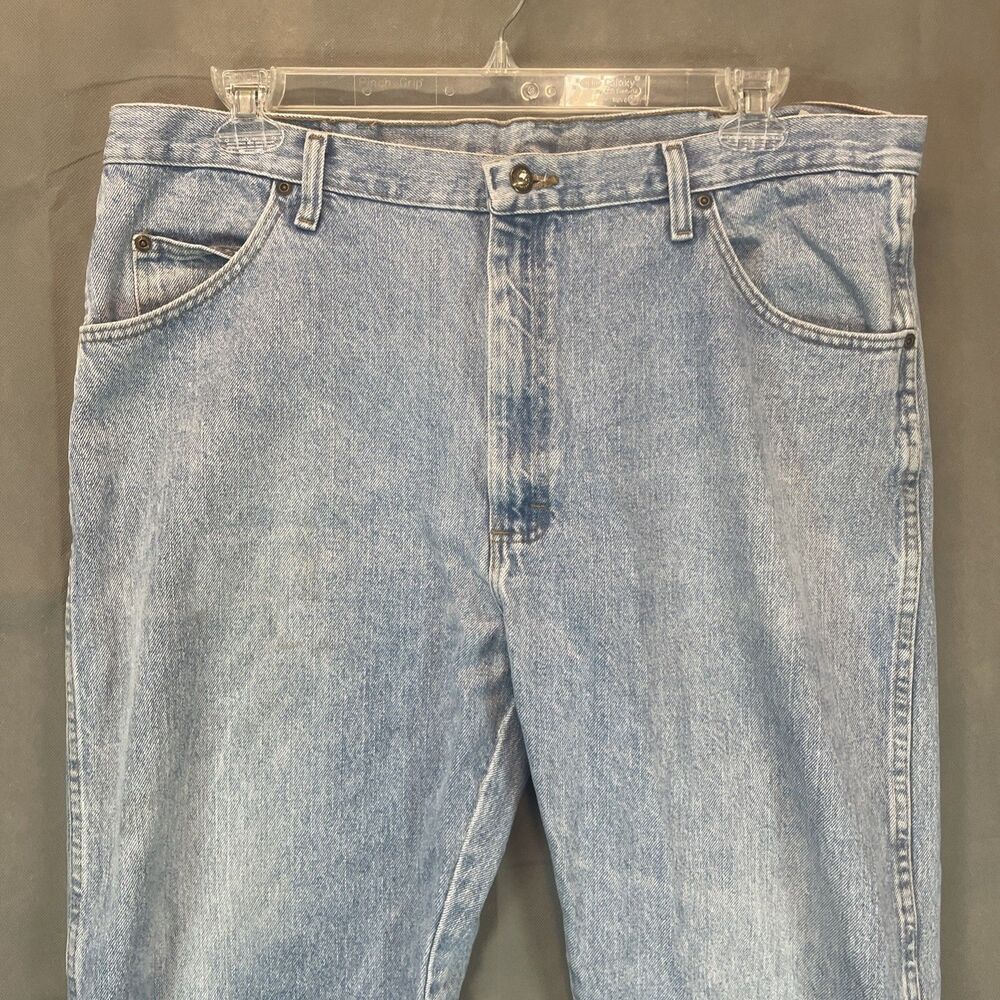 Wrangler Men's Jeans Size 40x32 Light Blue Denim Regular Fit 96501-SL